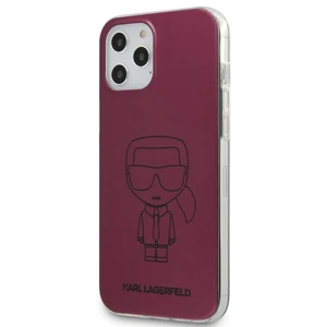 Tok Karl Lagerfeld PC/TPU Metallic Iconic Outline  iPhone 12 Pro Max, pink - PC