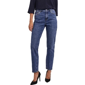 Vero Moda Dámské džíny VMBRENDA Straight Fit 10252980 Dark Blue Denim 28/32