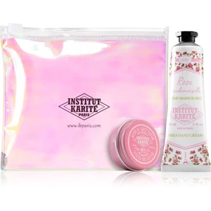 Institut Karité Paris Gift Sets Hologram Pouch Rose Mademoiselle sada (s hydratačním účinkem)