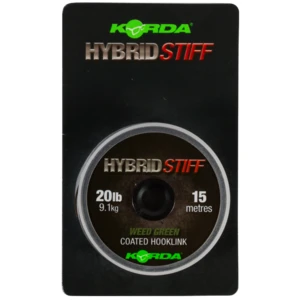 Korda náväzcová šnúra hybrid stiff 20 lb 15 m - gravel brown