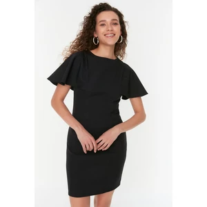 Trendyol Black Sleeve Detailed Dress