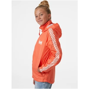 Helly Hansen Stripe Wind Bunda dětská Oranžová