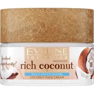 Eveline Cosmetics Rich Coconut výživný krém pro omlazení pleti s probiotiky 50 ml