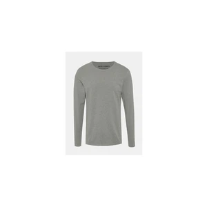 Šedé basic tričko s dlouhým rukávem Jack & Jones Basic - Pánské