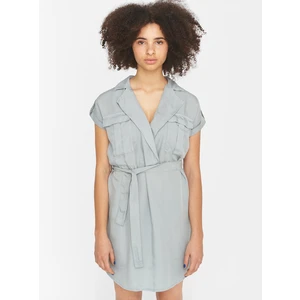 Grey Dress with Tie Noisy May Vera - Women