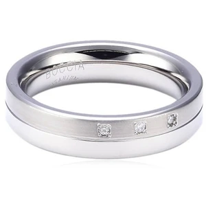 Boccia Titanium Titanový snubní prsten s diamanty 0129-03 54 mm