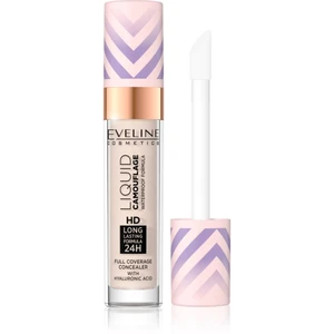 Eveline Cosmetics Liquid Camouflage voděodolný korektor s kyselinou hyaluronovou odstín 01 Light Porcelain 7,5 ml