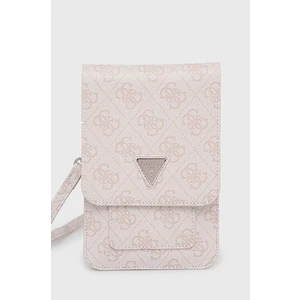 Taška Guess PU 4G Triangle Logo Phone Bag, růžová