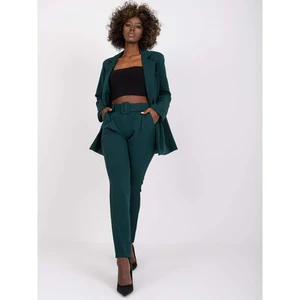 Dark green classic Giulia high-waisted pants