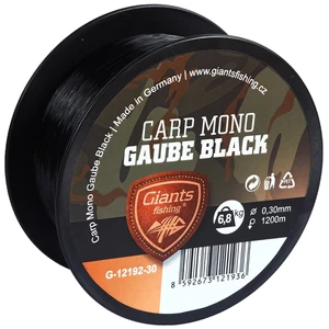 Giants fishing vlasec carp mono gaube black - 0,28 mm 6 kg 1200m