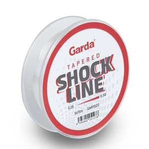 Garda ujímaný šokový vlasec shock line 5x15 m - 0,26-0,58 mm