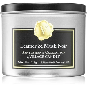 Village Candle Gentlemen's Collection Leather & Musk Noir vonná sviečka I. 311 g