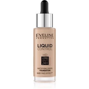 Eveline Cosmetics Liquid Control tekutý make-up s pipetou odstín 035 Natural Beige 32 ml