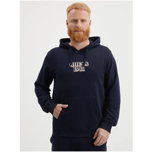 Dark blue Mens Hoodie Guess - Men