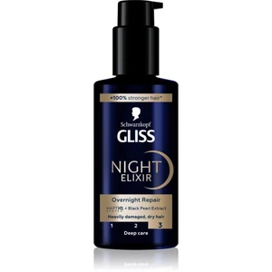 Schwarzkopf Gliss Night Elixir bezoplachový elixír pre poškodené vlasy 100 ml