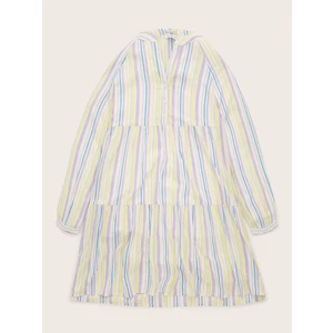 Purple and White Girl Striped Dress Tom Tailor - Girls
