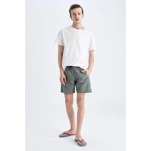 DEFACTO Regular Fit Minimal Patterned Short Swim Shorts