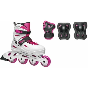 Rollerblade Fury Combo JR White/Pink 33 - 36,5 Kolieskové korčule