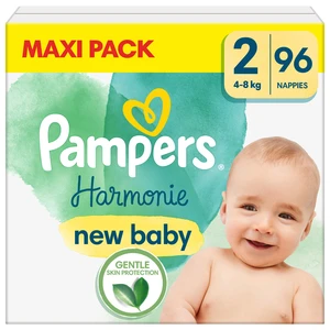 PAMPERS Plenky jednorázové Harmonie vel. 2 (96 ks) 4-8 kg