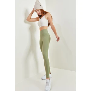 Bianco Lucci Women's Wide Belt Corduroy Leggings