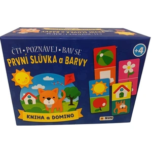 První slůvka a barvy - kniha a domino