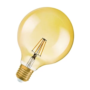 LED žárovka OSRAM 4052899962071 230 V, E27, 4 W = 35 W, zlatá, A++ (A++ - E), tvar globusu, vlákno, 1 ks
