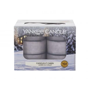Yankee Candle Aromatické čajové sviečky Candlelit Cabin 12 x 9,8 g