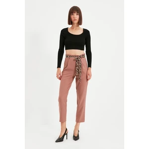 Trendyol Camel Tie Detailed Trousers
