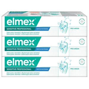 Elmex Bělicí zubní pasta pro citlivé zuby Sensitive Whitening Trio 3x 75 ml