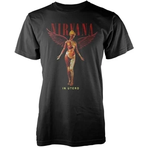 Nirvana In Utero Schwarz L Musik T-Shirt