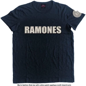 Ramones T-shirt Logo & Presidential Seal Bleu M
