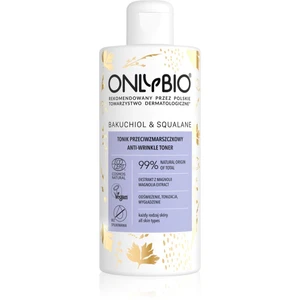 OnlyBio Bakuchiol & Squalane osvěžující tonikum s vyhlazujícím efektem 300 ml