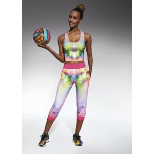 Bas Bleu Women's sweatpants EXOTIC with welts and leg 3/4