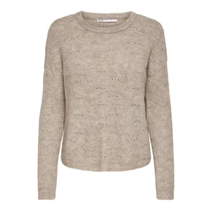 ONLY Dámský svetr ONLLOLLI 15234745 Taupe Gray W. MELANGE M