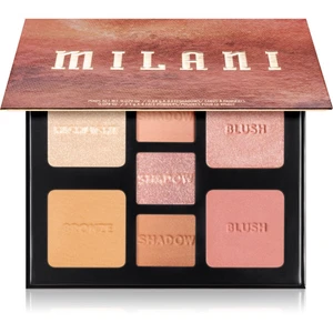 Milani All-Inclusive Eye, Cheek & Face Palette paletka pre celú tvár Light To Medium