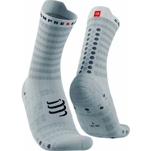 Compressport Pro Racing Socks v4.0 Ultralight Run High White/Alloy T1