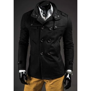 Černý pánský kabát Bolf 8857B