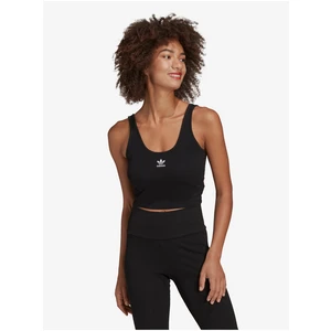 Black Women's Ribbed Tank Top adidas Originals - Women