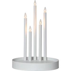 Biały świąteczny świecznik LED Star Trading Deco, wys. 46 cm