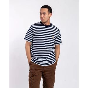 Tričko Carhartt WIP S/S Scotty Pocket T-Shirt Scotty Stripe, Atom Blue / Icarus