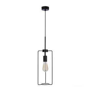 Czarna metalowa lampa wisząca ø 25 cm Cord – Candellux Lighting