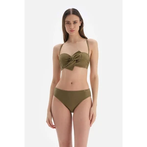 Dagi Green Strapless Covered Bikini Top