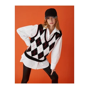 Koton Aslıhan Malbora X - Checkered Sweater