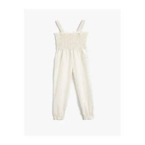 Koton Linen Blended Overalls With Straps