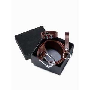 Ombre Men's leather accessories set