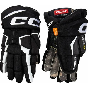CCM Hokejové rukavice Tacks AS-V JR 12 Black/White