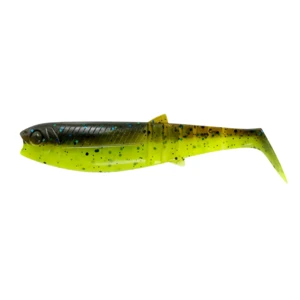 Savage gear gumová nástraha cannibal shad chartreuse pumpkin - 8 cm 5 g