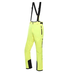 Men's ski pants with membrane ALPINE PRO LERMON nano yellow