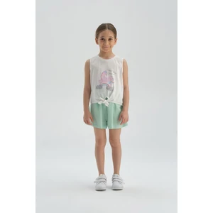 Dagi Shorts - Green - Normal Waist