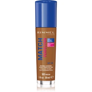 Rimmel Match Perfection tekutý make-up SPF 20 odstín 503 Mocha 30 ml